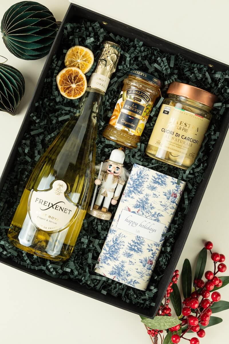 MBN009 - Caixa Premium com Espumante e Chocolates - Requinte - Imagem 1
