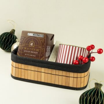 MBN012 - Cesta Natalina com Chocotone e Castanhas