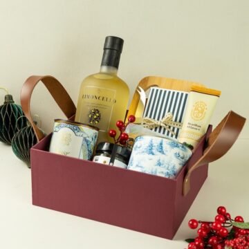 MBM025 - Cesta Gourmet com Limoncello e Delícias Artesanais - Cesta de Natal