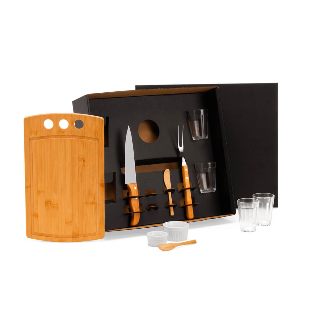 Kit Para Churrasco Com Copos Americanos - 11 Pçs - Imagem 1