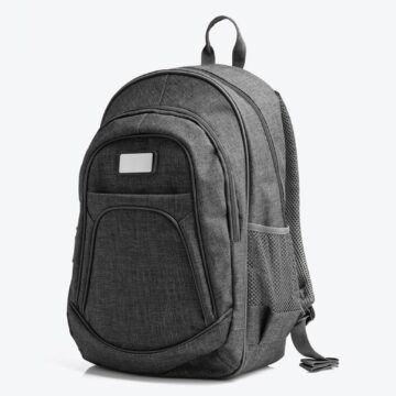 Mochila Em Poliéster 300D - Melange Cinza