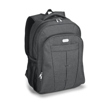 Mochila para notebook 17'' em 600D de alta densidade com compartimento forrado e placa para personalização 24 L