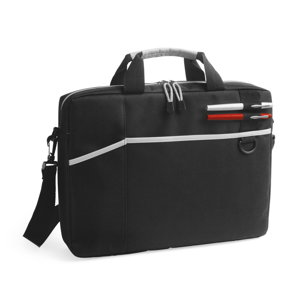 Pasta para notebook 15'6'' em 600D com interior forrado e almofadado