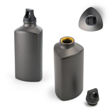 Squeeze em alumínio com formato triangular e tampa em PP 570 mL