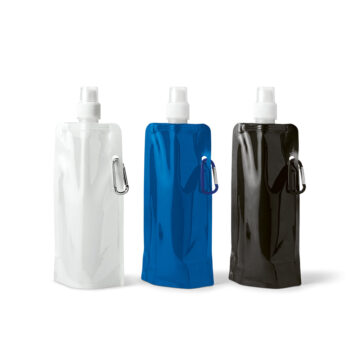 Squeeze dobrável em PE com bico de sistema "push-pull" e acabamento mate 460 mL