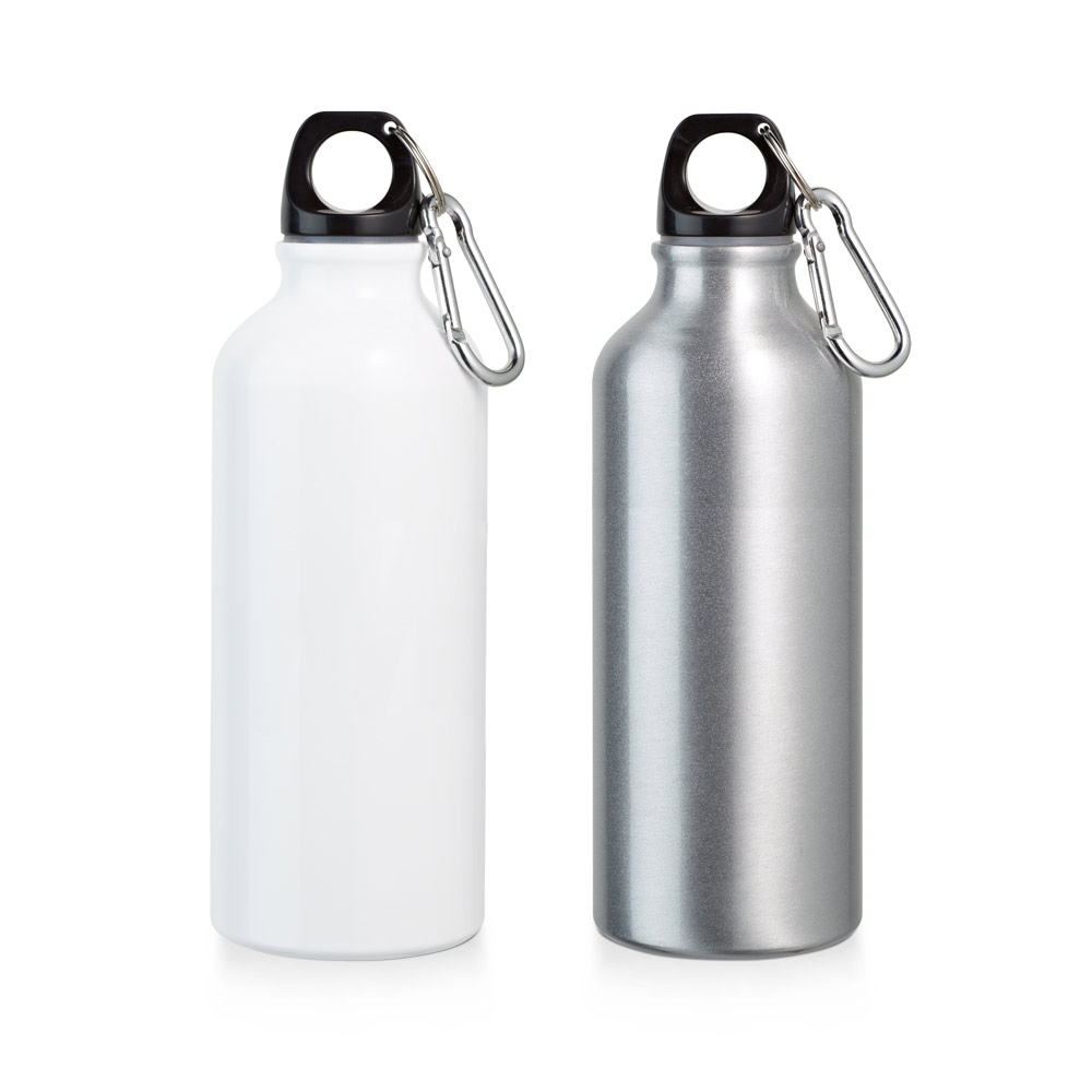 Squeeze em alumínio para sublimação com mosquetão 500 mL