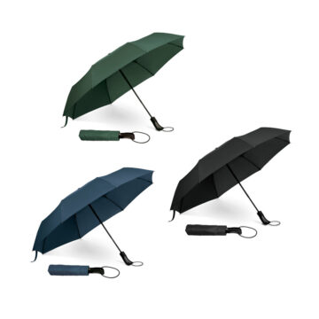Guarda-chuva dobrável em 190T pongee com abertura automática